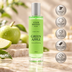 Ambientador en Aerosol de Manzana Verde de Marca Privada 100ml |   Fragancia Frutal Fresca y Duradera |   Fabricante OEM España - Product Image 1