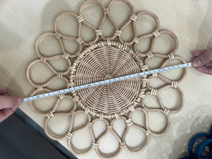 Minimalist Rattan Charger Plate for Elegant Gatherings Festive Rattan Charger Plate for Christmas Table Centerpieces - Product Image 3