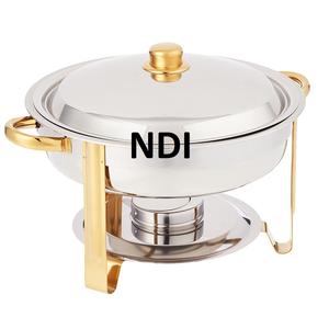 Chauffe-plats pour buffet et chauffe-plats de style luxe Chauffe-plats en acier inoxydable au design personnalisé écologique - Product Image 3