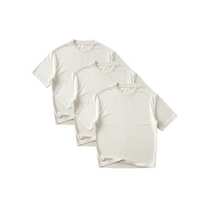 Camisetas G32 de Algodón Orgánico Jersey 260 GSM, Corte Recortado, Ajuste Relajado para Uso Diario, Ecológicas, Transpirables, Paquete de 3, Diseño Artic Wolf, Tallas XS, XXS, XL - Product Image 1