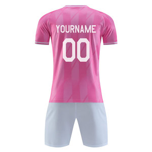 Ensemble de maillots de football personnalisés OEM 2025 pour équipes de club européennes, couleur personnalisée, légers, séchage rapide, 100 % polyester - Product Image 6