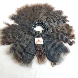 Extensiones de cabello humano virgen indio 100% Cutícula sin procesar alineada Onda profunda suelta Tejido de rizo natural-Ninguno químicamente - Product Image 5