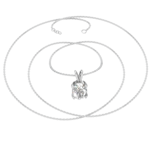 Bijoux en or de luxe, dropshipping, cadeau pour la fête des mères, or massif 14 carats, pendentif ovale en moissanite 1 carat, chaîne à maillons, plaqué rhodium - Product Image 5