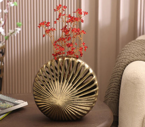 Premium Quality Steel Stainless Steel Flower Vase Outdoor Home Decoration Engraved Design Powder Coating Finishing Metal Sheet - Product Image 2