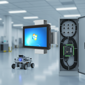 PC industriel à écran tactile Full HD de 15,6 pouces, étanche IP68, Intel I5 1135G7, 16 Go, Windows 11, 1000 nits, double écran - Product Image 1