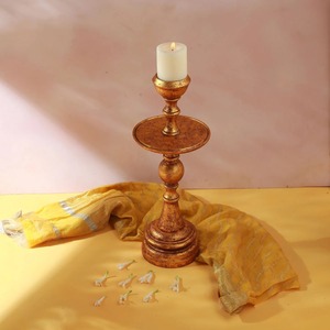 Portavelas creativo para decoración del hogar, portavelas de madera para bodas - Product Image 2