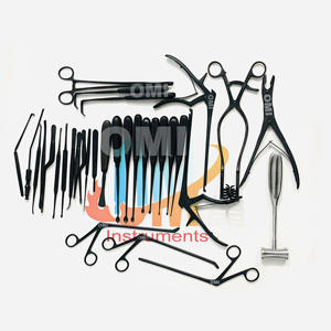 ชุดเครื่องมือผ่าตัดกระดูกสันหลังแบบลามิเนคโทมี คุณภาพพรีเมียม 35 ชิ้น ผลิตจากสแตนเลสเคลือบสีดำ ได้รับการรับรองมาตรฐาน CE - Product Image 2