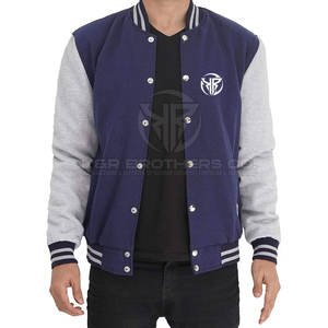 Cómoda chaqueta Varsity para hombre, chaqueta clásica de béisbol con letras para ropa de invierno y moda callejera - Product Image 6