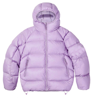 Chaqueta Acolchada con Capucha Ligera de Último Diseño, Resistente al Agua, con Cobertura Facial Completa, Personalizable con Logotipo de Marca en la Parte Delantera