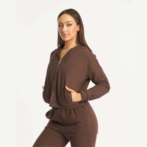 Conjunto Deportivo de Invierno de 2 Piezas para Mujer, de Alta Calidad Premium, con Estampado de Estrella, Transpirable, Impermeable, Sudadera con Capucha y Pantalones de Algodón Orgánico - Product Image 2