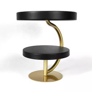 Round 2-Tier Metal <b>Cupcake</b> <b>Stand</b> in Golden Color Elegant Dessert Display Tray for Parties, Weddings, and Events - Product Image 6
