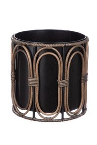 กระถางและกระถางหวายอัจฉริยะสำหรับตกแต่งสวนพร้อมขาตั้งเหล็กขาตั้งสีดำขนาดใหญ่ - Product Image 5