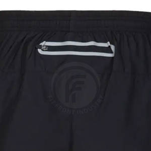 Shorts de course décontractés pour hommes de haute qualité, respirants, à séchage rapide, motif uni, en coton, service OEM, prix de gros - Product Image 5