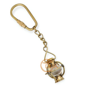 พวงกุญแจโคมไฟขนาดเล็กลายทะเลทำจากทองเหลืองทึบสไตล์วินเทจสำหรับตกแต่งรถยนต์หรือจักรยาน - Product Image 4