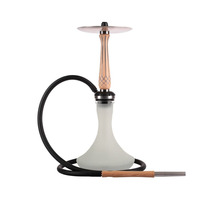 Kit Chicha Moderne avec Miroir, Vase en Verre, Ensemble Portable en Aluminium Durable, Saveurs Personnalisables, Charbon, Style Égyptien, FALAH
