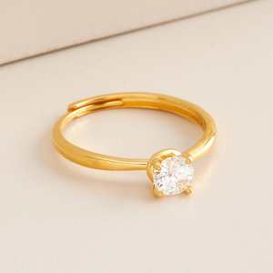92.5 Silver <b>Finger</b> <b>Ring</b> with Diamond Cluster Rhodium Plated Animal Pattern Engagement Jewelry - Product Image 2