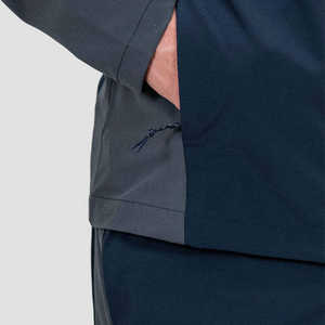 Ensemble de survêtement unisexe en nylon, veste coupe-vent et pantalon de survêtement, ensemble de survêtement en nylon, veste zippée avec bande réfléchissante, survêtement léger - Product Image 3