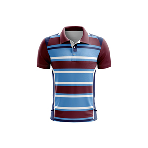 Polos con logotipo y bordado personalizados más vendidos, ropa deportiva informal de marca, polos a rayas a la moda para hombre de Bangladesh - Product Image 2