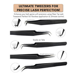 Pinces à épiler en acier inoxydable de précision de qualité supérieure avec pointe pointue, disponibles dans notre centre. - Product Image 5