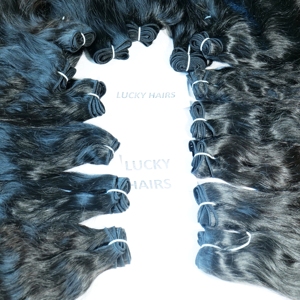 100% extensiones de cabello Remy indio natural virgen sin procesar con estilo de onda de agua - Product Image 2