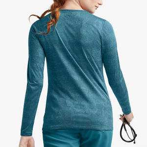 Haute qualité hôpital personnalisé unisexe coton médical à manches longues et à manches courtes infirmière UnderScrubs sous Scrubs chemises - Product Image 5