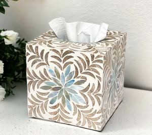 Couverture de boîte à mouchoirs en nacre de luxe Décor de table élégant pour la maison avec un design sophistiqué - Product Image 2