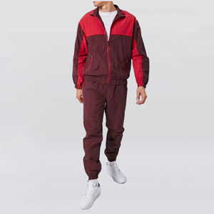 Ensemble coupe-vent pour adultes en nylon 100% pour l'hiver, veste grande taille avec pantalon décontracté à taille haute confortable, longueur intégrale, différentes couleurs - Product Image 2