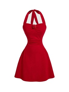 เดรสแขนกุดลำลองสำหรับผู้หญิงชุดเดรสน้ำหนักเบาและพริ้วไหวเหมาะสำหรับวันฤดูร้อนที่อบอุ่นและสบาย - Product Image 3