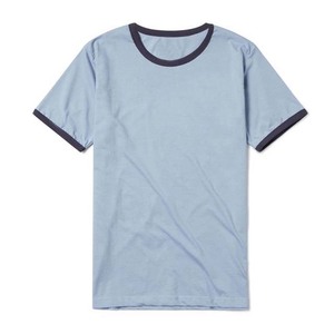 Haute qualité 100% coton Logo personnalisé imprimé sonnerie T-Shirt hommes goutte épaule surdimensionné plaine T-Shirt motif solide - Product Image 2