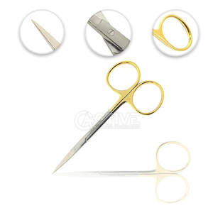 Tijeras Iris de alta calidad, instrumentos quirúrgicos rectos y curvos de acero inoxidable, tijeras Iris de acero inoxidable - Product Image 4