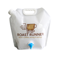 Sac à eau personnalisé 5L 8L Sac de grande capacité de 10 litres dans une boîte avec pochette sur support avec valve Emballage en plastique sac à eau de jus de lait