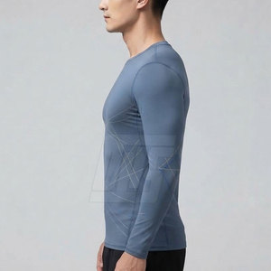 Advanced Compression Shirts <b>Men</b> <b>Long</b> <b>Sleeve</b> Fitness Running Training Gym Workout Athletic Sports Performance Sportswear <b>Top</b> - Product Image 6