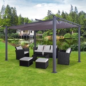 Pergola in Alluminio Luxor Anthracite 3x4m con Tetto Protetto dai Raggi UV e Idrorepellente per Decorazione Giardino - Product Image 3