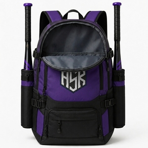 Bolsa de béisbol al por mayor con construcción de calidad, gran espacio de almacenamiento, cremalleras resistentes y correas cómodas para jugadores - Product Image 3