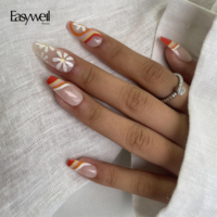 Easywell Personnalise Ongles en Gel avec Boîte en Acrylique Ongles Artificiels de Luxe Faits à la Main Ongles Artificiels Fournisseur d'Ongles en Gros