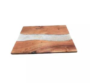 Tabla de Queso de Diseño Premium de Madera y Resina, Tabla de Cortar Redonda de Alta Calidad, Tabla para Servir Queso, Hecha a Mano, Duradera, Apta para Lavavajillas - Product Image 6