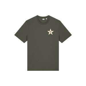 เสื้อยืดสีดำทรงพอดีตัวสำหรับผู้ชายเสื้อยืดผ้าฝ้ายสไตล์อเมริกันแขนสั้นแบบครึ่งแขนเสื้อ - Product Image 6