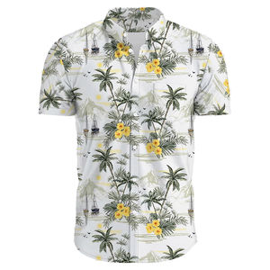 Chemise hawaïenne ajustable pour homme, confortable, respirante, avec logo personnalisé, facile à laver, anti-froissement, prix raisonnable - Product Image 2