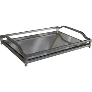 Producto exclusivo, bandeja para servir comida redonda negra con estilo metálico con Plato decorativo de mesa de comedor terminado de alta calidad - Product Image 4