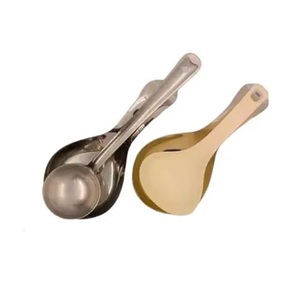 Ensemble de 2 cuillères en métal en forme de cuillère décorative fourchette pour la maison cuisine Restaurant mariage cadeau ornement - Product Image 1