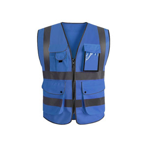 Ropa DE TRABAJO Venta al por mayor Chaleco de alta visibilidad Amarillo Topógrafo Chaleco DE SEGURIDAD Reflectante Herramienta de trabajo para hombres Chaleco Logotipo personalizado - Product Image 3