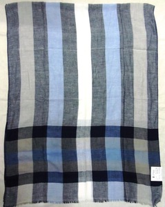 MAYURI CREATIONS Chal Largo a Cuadros para Mujer, 100% Algodón, Tejido con Hilo Teñido, Suave, Ligero, Casual, Moderno y Versátil para Verano - Product Image 1