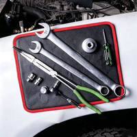 Tapis magnétique personnalisable en cuir PVC pour outils et pièces de quincaillerie, organisateur de rangement pour réparation automobile