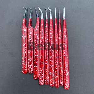 Custom Logo Professional <b>Eyelash</b> Tweezers Premium Lash <b>Applicator</b> Tools for Salon & Beauty Professionals - Product Image 5