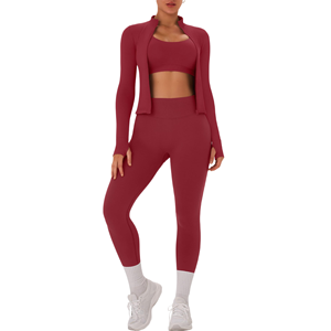 Ensemble de yoga pour femmes de haute qualité, best-seller, dernier style avec motif uni et logo frontal, vente en gros, vente chaude pour femmes - Product Image 6