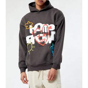 Fournisseur OEM de sweat-shirts à impression en relief, sweat-shirt de haute qualité en tissu épais avec impression de logo en relief 3D pour le streetwear - Product Image 1