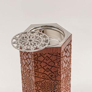 Porte-encens de conception de gravure à la main arabe d'aspect moderne Bakhoor pour le Moyen-Orient Ramadan - Product Image 3
