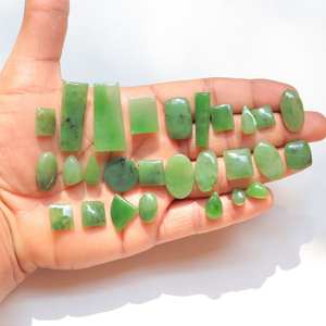 คุณภาพสูง 100% หยกไนฟราท์ธรรมชาติ Cabochon ขายส่งผสมขนาดและรูปร่างอัญมณีหลวมสําหรับทําเครื่องประดับในราคา OEM จํานวนมาก - Product Image 4