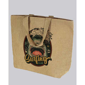 Customized Oversize Jute Beach <b>Bag</b> Durable Feature <b>Medium</b> Size Featuring Leopard Letter Patterns Personalized Your Logo-TJ899 - Product Image 1
