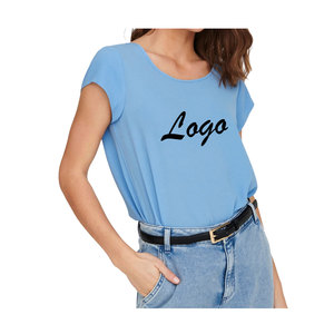 T-Shirts femme 2025 été O cou blanc t-shirts à manches courtes T-shirt femme éponge surdimensionné tenue décontracté femmes t-shirts 100% - Product Image 5